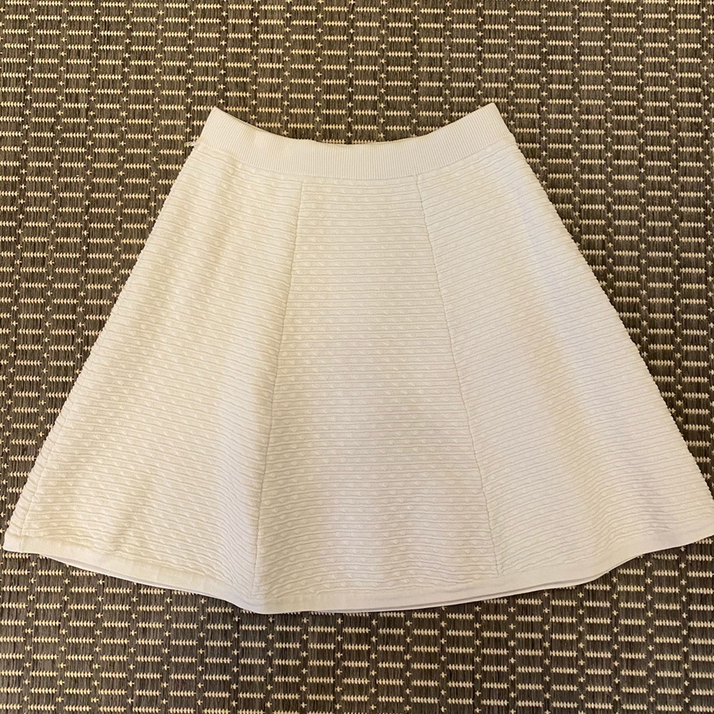 Bebe White Skater Skirt